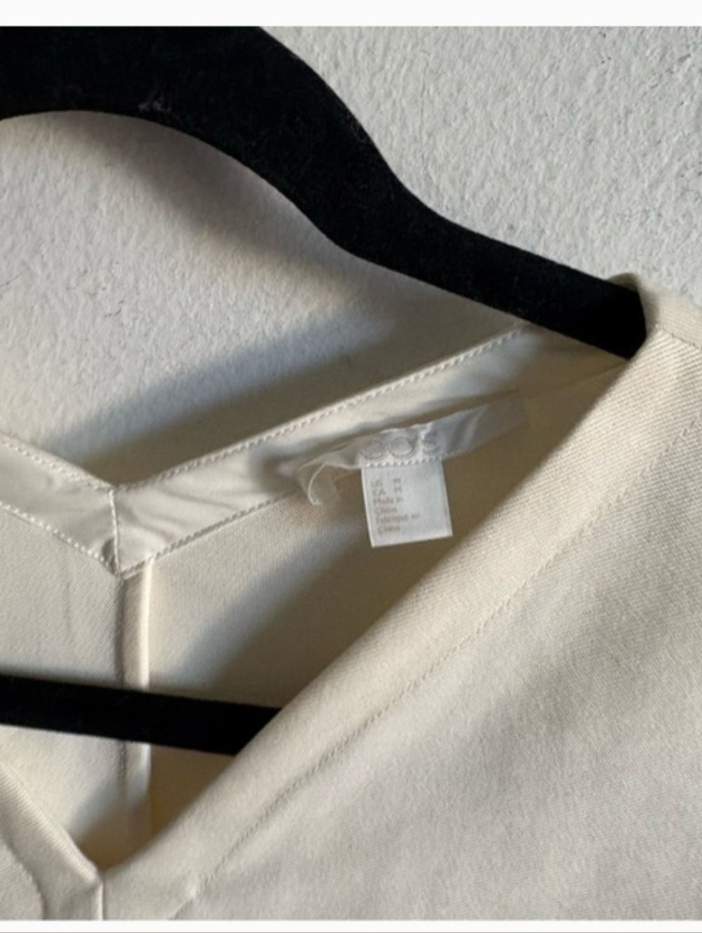 COS Sz M Off White Structured Oversized Trapeze Blouse - Picture 6 of 7